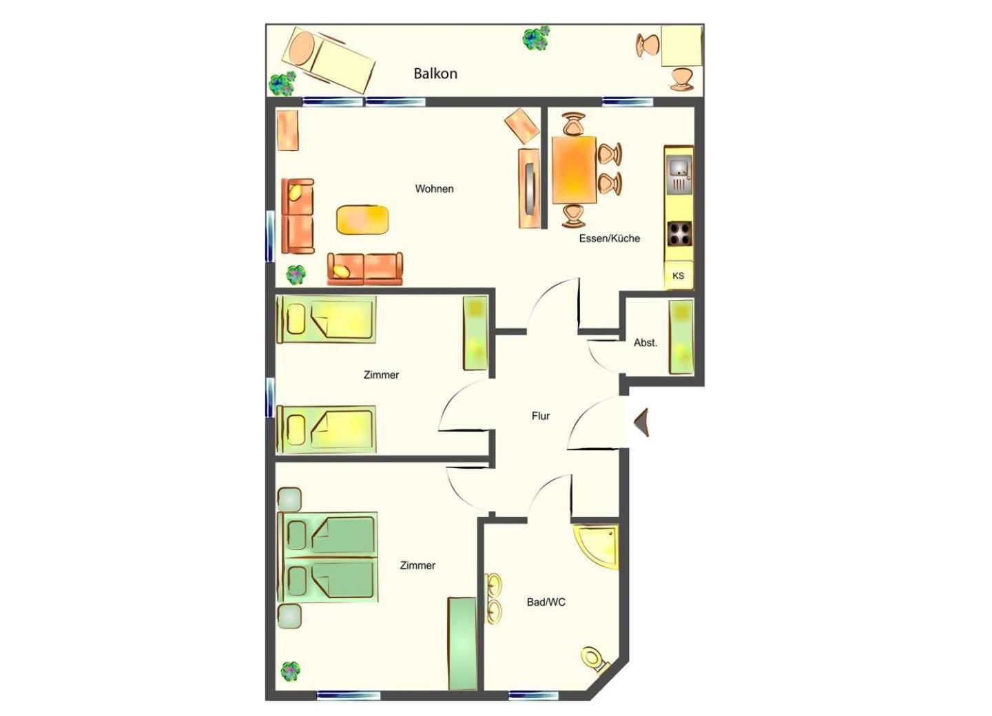 Haus Triade Ferienwohnung Triade 3 Zinnowitz Exteriér fotografie